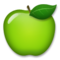 Green Apple emoji on LG